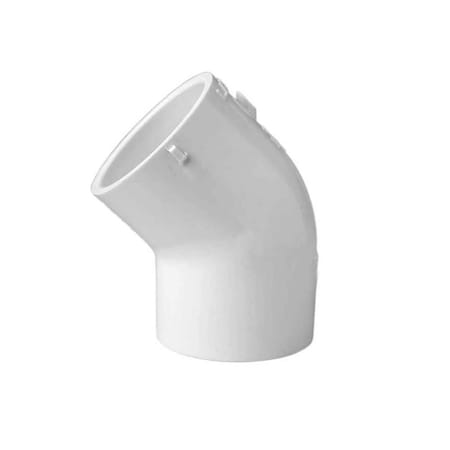 Thrifco Plumbing 3 Inch x 3 Inch Slip x Slip PVC 45 Degree Elbow SCH 40 8114036